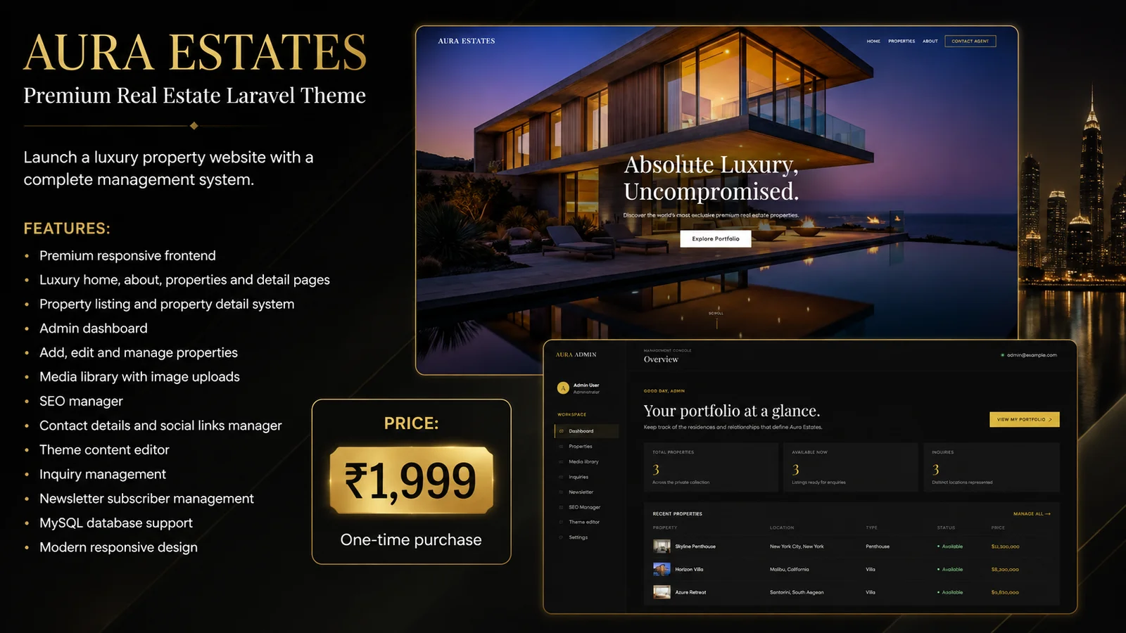 Featured website preview one